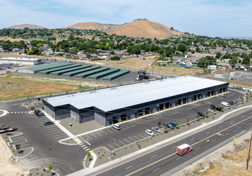 FlexSpace Business Centers Richland building exterior, showcasing flex space and small warehouse for rent.